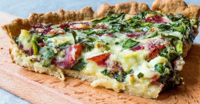 Quiche aux Épinards et Jambon Weight Watchers