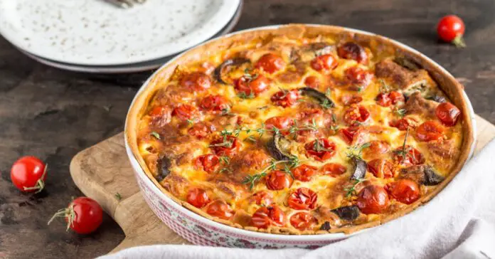 Quiche aux Tomates Cerises Aubergines et Feta Weight Watchers : La Recette Parfaite pour un Repas Léger et Gourmand