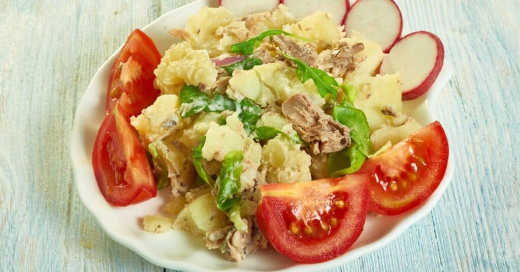 Salade de Pommes de Terre au Thon Weight Watchers