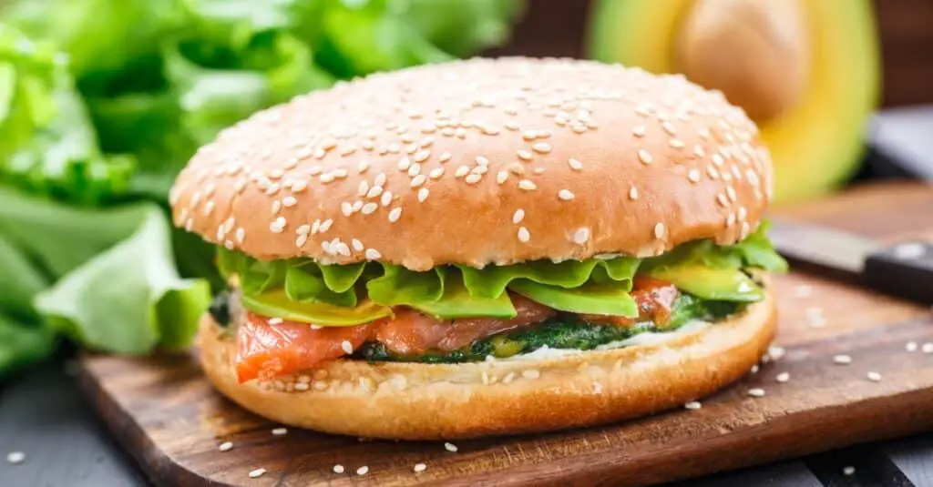 Burger au Saumon et à l'Avocat Weight Watchers